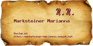 Marksteiner Marianna névjegykártya